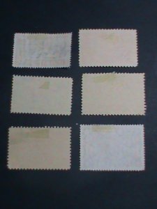 ​CUBA-SIX PICTORIAL CUBA LARGE USED-VERY OLD STAMP-VERY FINE PLEASE WATCH