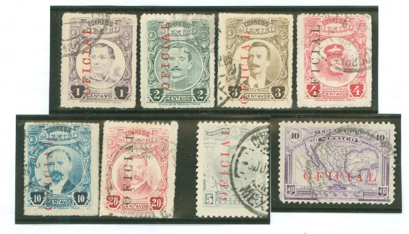 Mexico #O124-O127/128-129/ Used Single