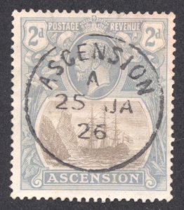 Ascension Scott 13 ULH  - 1924 2p Seal of the Colony - SCV $13.00