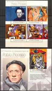Sao Tome and Principe 2013 Art Paintings Pablo Picasso sheet + S/S MNH