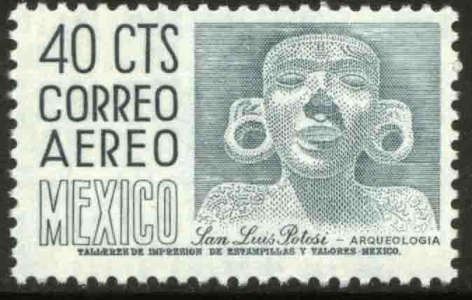 MEXICO C471, 40c 1950 Defin 9th Issue Unwmkd Fosfo Glazed. MINT, NH. F-VF.