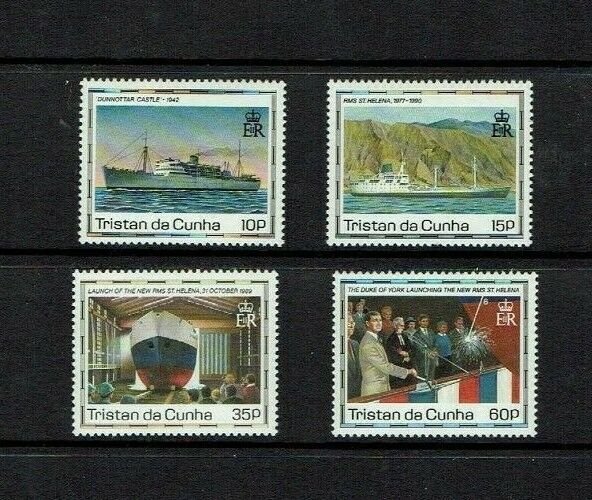 Tristan da Cunha: 1990 Maiden Voyage of St Helena, MNH set