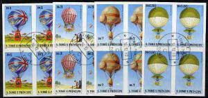 St Thomas & Prince Islands 1979 Balloons 0.5, 1, 3 &a...