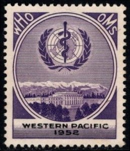 1952 US Poster Stamp World Health Organization Tuberculosis Charity Label