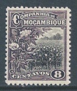 Mozambique Company #125a NH 8c Cotton Field Black Violet & Black