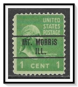 US Precancel #804 Mount Morris IL Used