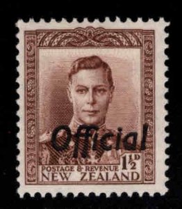 New Zealand Scott o71a perf 12.5 MH* Official  CV $90 tone spots in paper