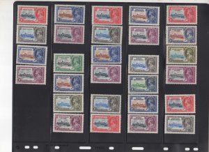 GB 1935 KGV Silver Jubilee Completed 249 stamps MNH - offer