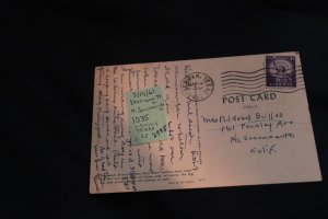 US 1035 on PC cover Sherman TX to N. Sacramento CA  (#2995)