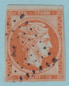 GREECE 12c LARGE HERMES HEAD USED HAS A PINHOLE ATTRACTIVE PRICE