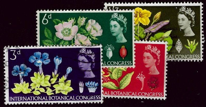 Great Britain SC#414-417 Used F-VF Cat $6.00...steal the deal!!