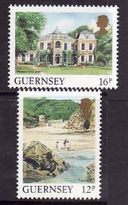 Guernsey-Sc#372-3- id7-unused NH Landscapes-1987-9-