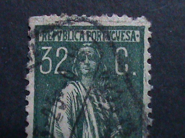 ​PORTUGAL 1924 SC#289 CERES- 99 YEARS OLD STAMPS USED VF FANCY CANCEL