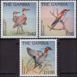 GAMBIA 1997 - Scott# 1898-900 Birds Set of 3 NH