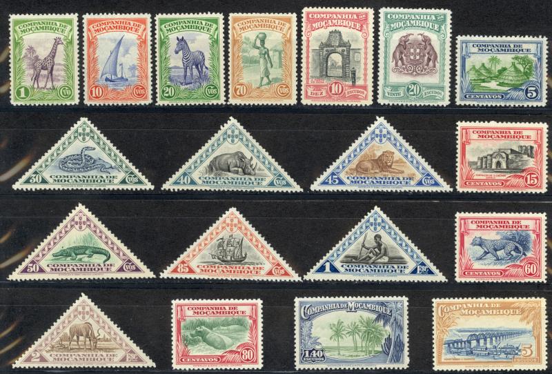 Mozambique Company Sc# 175-193 MH 1937 Definitives