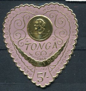 TONGA; 1964 Pan Pacific Women's Association Mint hinged 5s. value