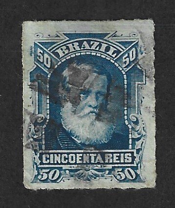 BRAZIL Scott #70 Used 50r Emperor Dom Pedro stamp 2022 CV $2.00