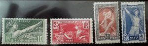France 1924 Sc.198-201 Full Set MH