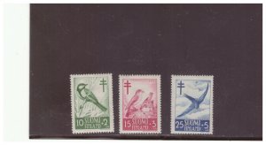 FINLAND SC.B117-119 1952 BIRDS MLH PBPG5