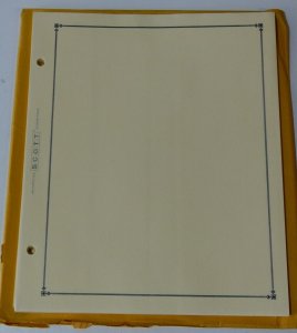 Scott INternational Specialty Blank Pages - Border C - border only (per 40)