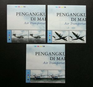 FREE SHIP Air Transportation In Malaysia 2007 Aviation Airplane (stamp blk 2 MNH