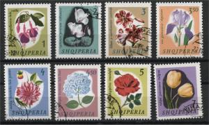 ALBANIA  FLOWERS FUSCHIA  CYCLAMEN 1965  U SET