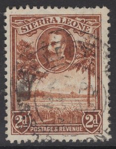 SIERRA LEONE SG158 1932 2d BROWN FINE USED