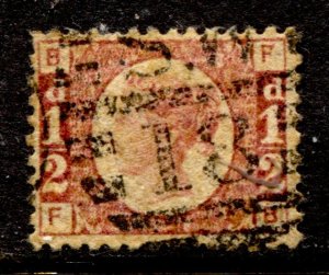 GB Stamp #58 USED FU SINGLE PLATE 4