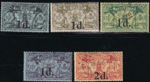 New Hebrides BR 1920-1921 SC 26-30 Used 