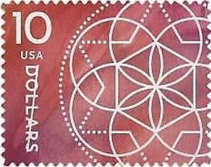 USPS #5755 US Floral Geometry Stamp MNH 2023