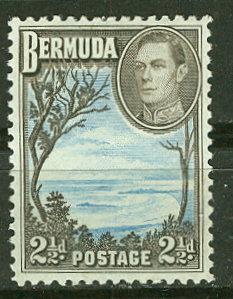 Bermuda # 120A George VI - new colors (1) Unused LH