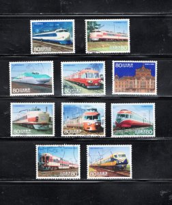 Japan 2013 Sc#3603a-j Japanese Railways Series 1 Used