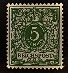 [AG] Germany 1889-1900 Sc #47 Mi 46a Mint *Never Hinged* Mi-CV 963$