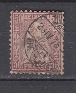 J48774 J LStamps 1867-78 switzerland  used #59
