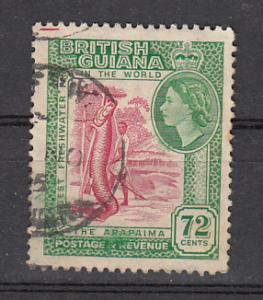 British Guiana SC# 264  1954 72c QEII used