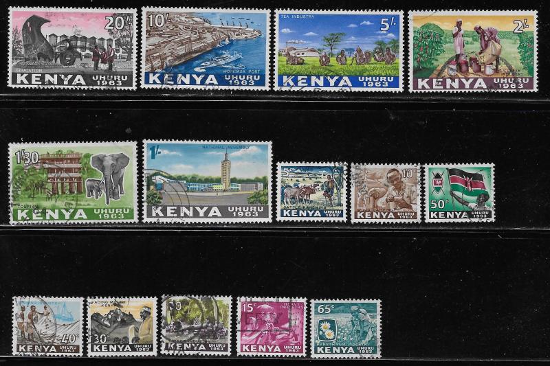 KENYA SC# 1-14 FVF/U 1963