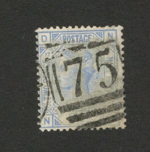 GB - UNITED KINGDOM - USED STAMP - QV - 2 1/2 d    (68)