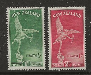 New Zealand Scott catalog # B28-B29 Unused Hinged