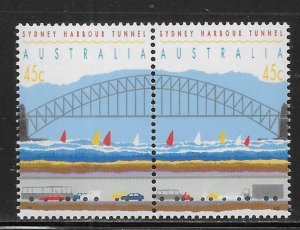 Australia 1296 1992 Bridge pair MNH