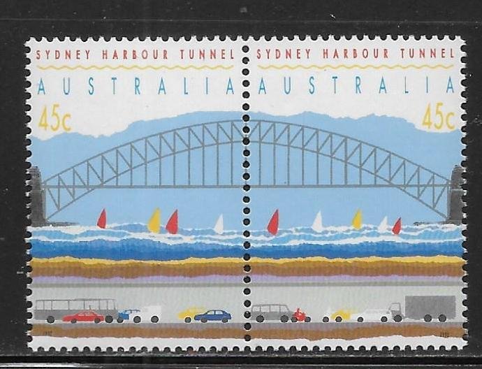 Australia 1296 1992 Bridge pair MNH