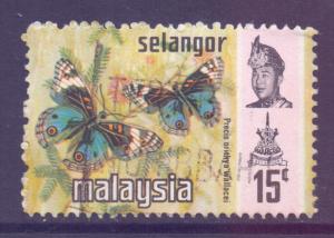 Malaya Selangor 1971/1977 Butterfly 15c used