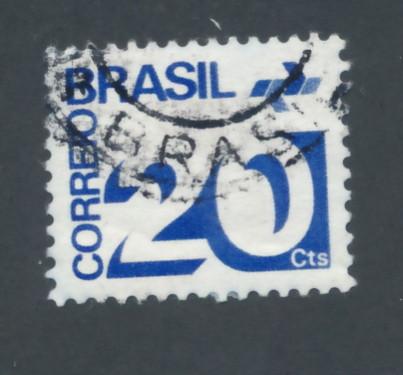 Venezuela 1972 Scott 1251 used - 20c, Numeral & Post office emblem