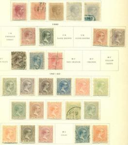 PUERTO RICO COLLEC. 1873-1898 ON SCOTT PGS. MINT & USED A FEW W/FAULTS