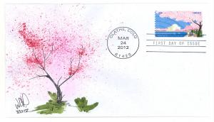 Art Cover - Cherry Blossom Centennial FDC - Orig Ink & Wash