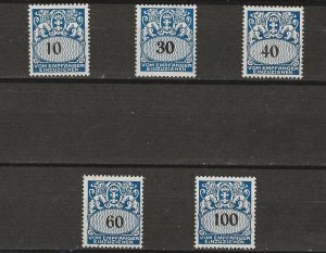 Danzig J43-47 Mint Hinged (418671)