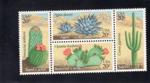 1945a Desert Plants, MNH blk/4
