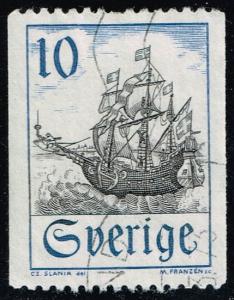 Sweden #738 Merchant Vessel in Oresund; Used