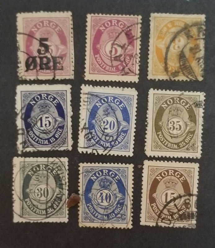 NORWAY Vintage Used Stamp Lot T4731