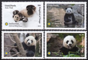 TONGA 2021 PANDA WILD ANIMALS ANIMAUX SAUVAGES WILDE TIERE