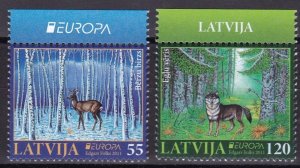 2011 Latvia 804-805 Europa Cept / Fauna 5,50 €